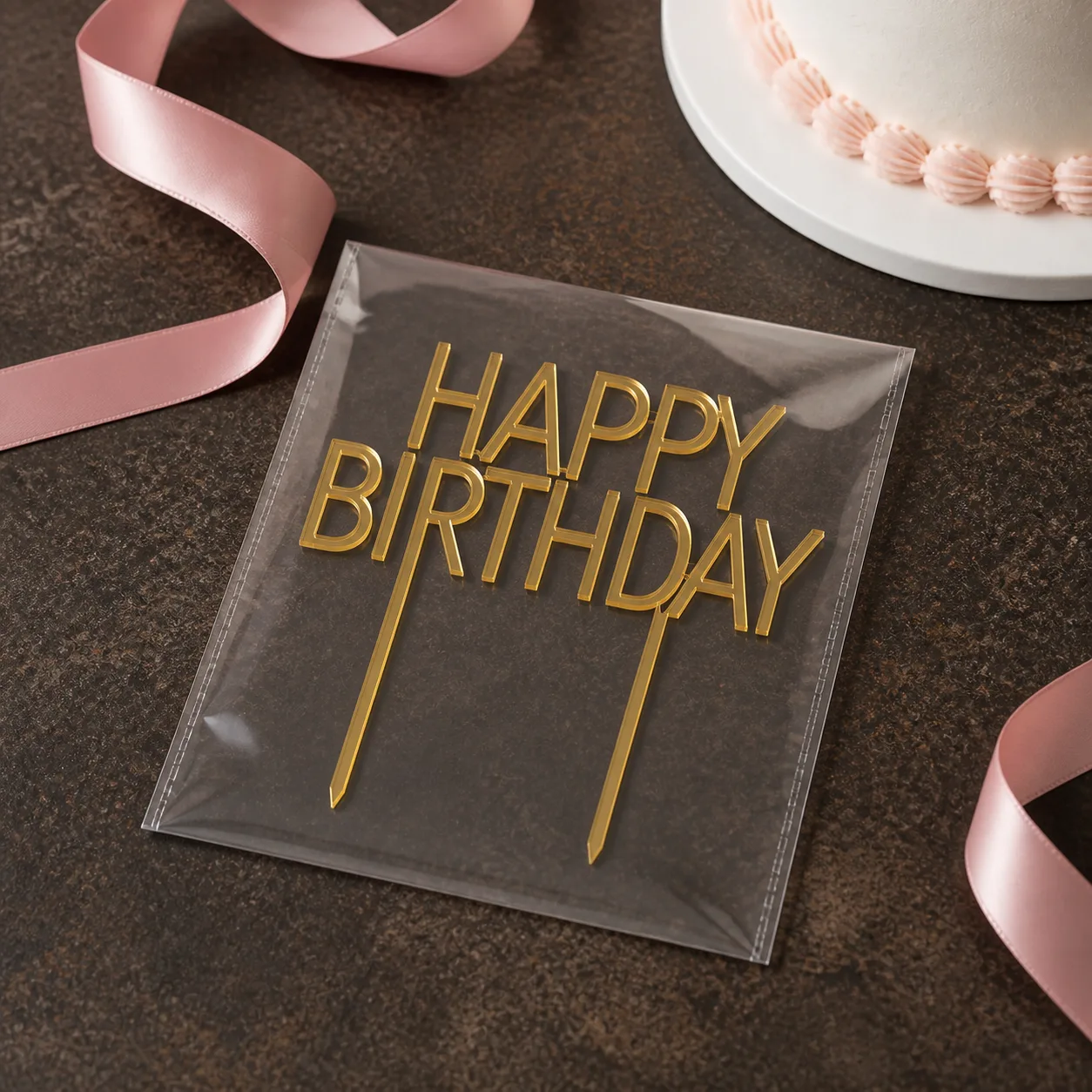 Topper Kue Happy Birthday Mini - studio view 4