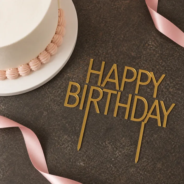 Topper Kue Happy Birthday Mini - studio view 1