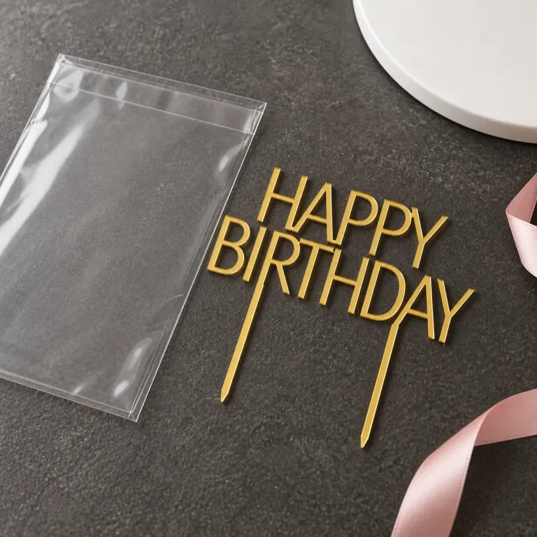 Topper kue cake happy birthday, tampilan 1