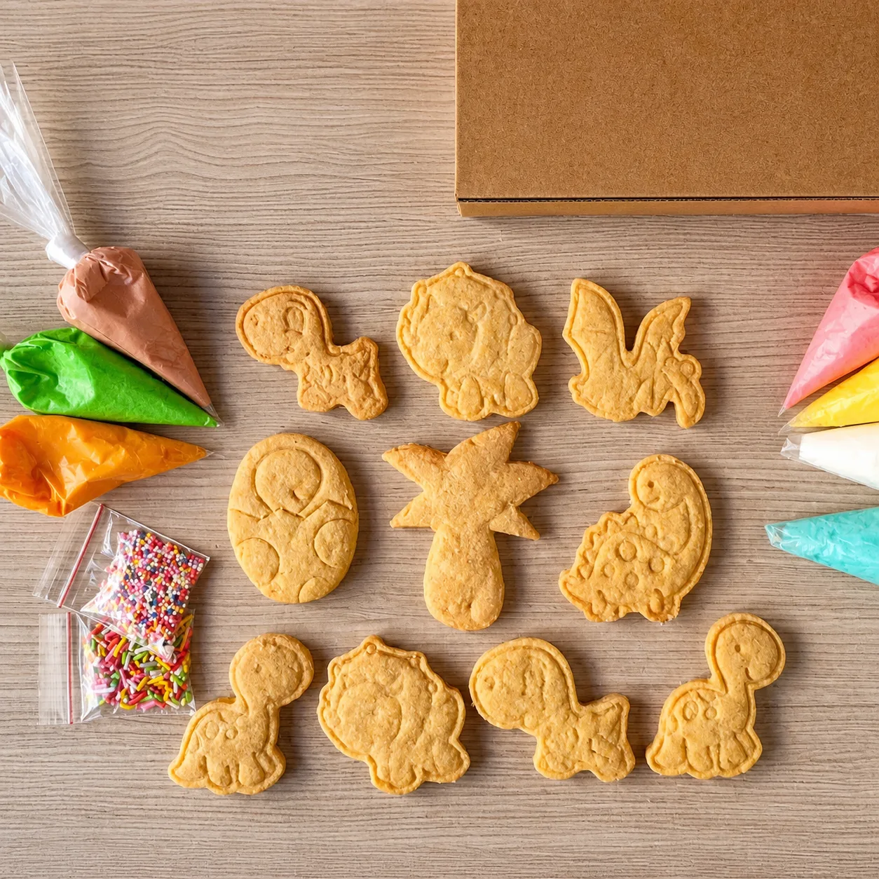 SWEETALICIOUS DIY Cookies Hias Character Dino Unicorn Sanrio Superhero Pokemon, tampilan 2