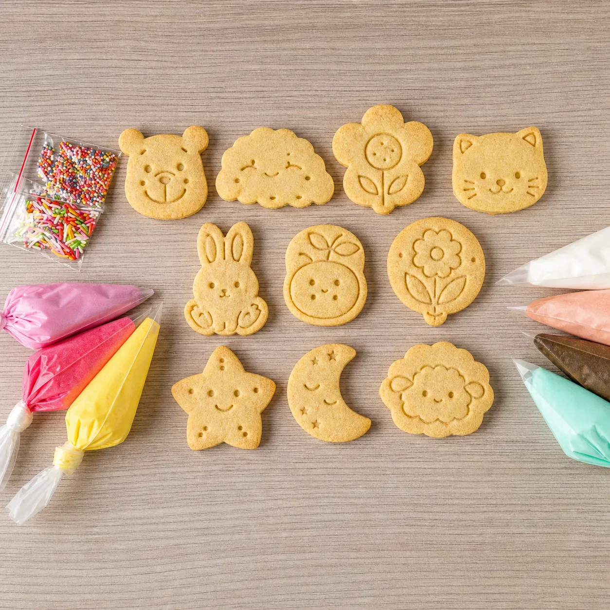 SWEETALICIOUS DIY Cookies Hias Character Dino Unicorn Sanrio Superhero Pokemon, tampilan 3