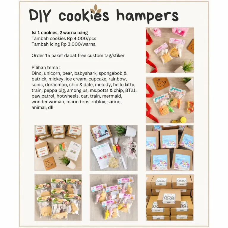 SWEETALICIOUS - DIY Cookies Hias Character Hampers / Souvenir Unik Ulang Tahun Anak, tampilan 8