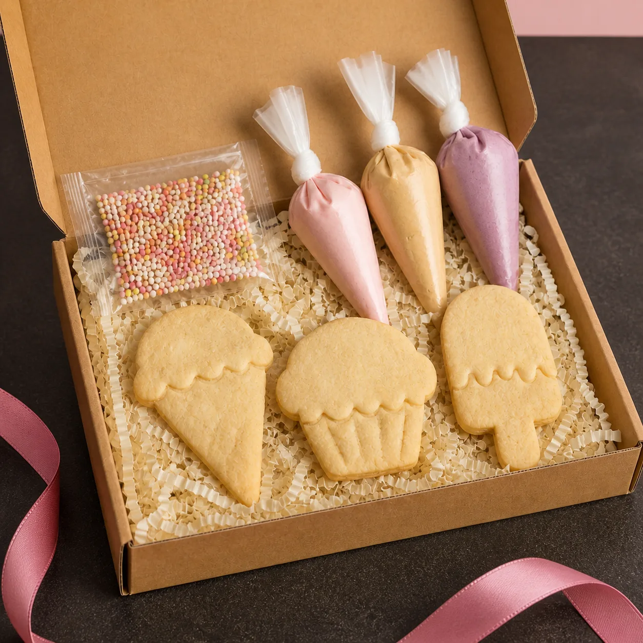 Box Hampers DIY Cookies - studio view 3