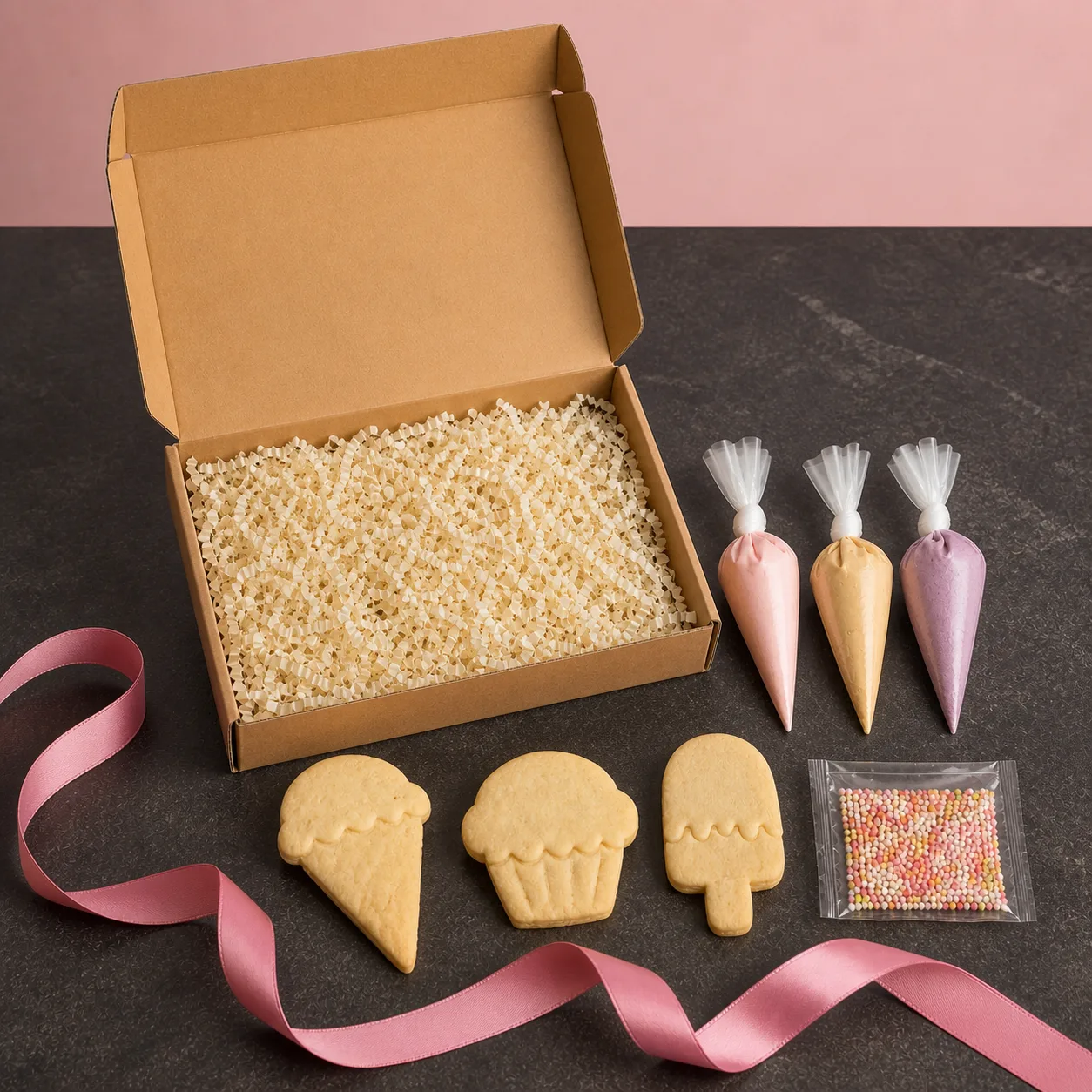 Box Hampers DIY Cookies - studio view 5