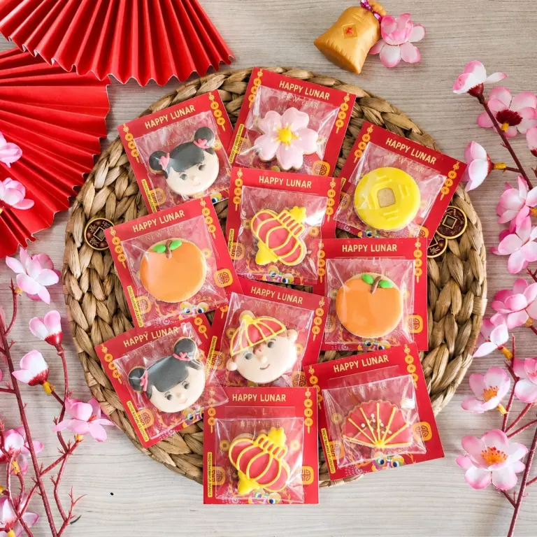 SWEETALICIOUS Butter Cookies Hias Character Tema Sincia Imlek CNY, tampilan 1
