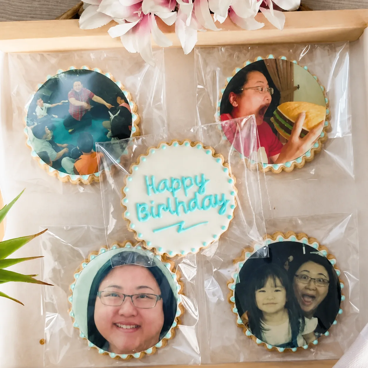 Cookies Hias Karakter Edible Print Foto Logo, tampilan 1