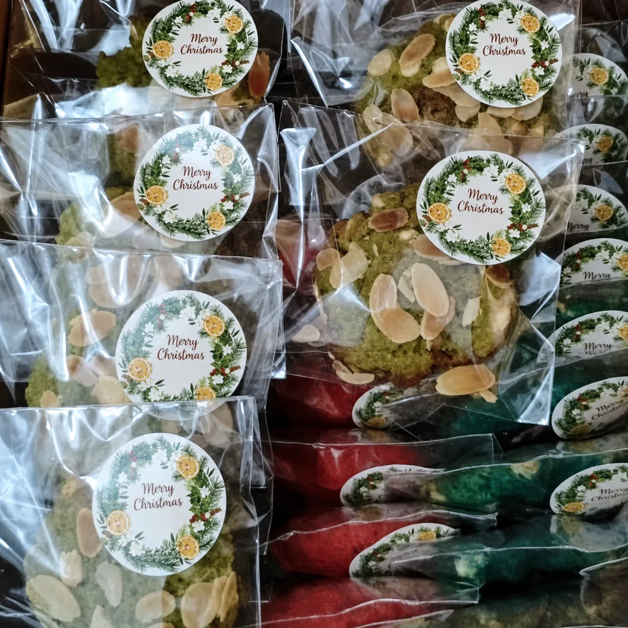 Mini Soft Chewy Cookies Low Sugar Homemade Hampers Gift Set, tampilan 6