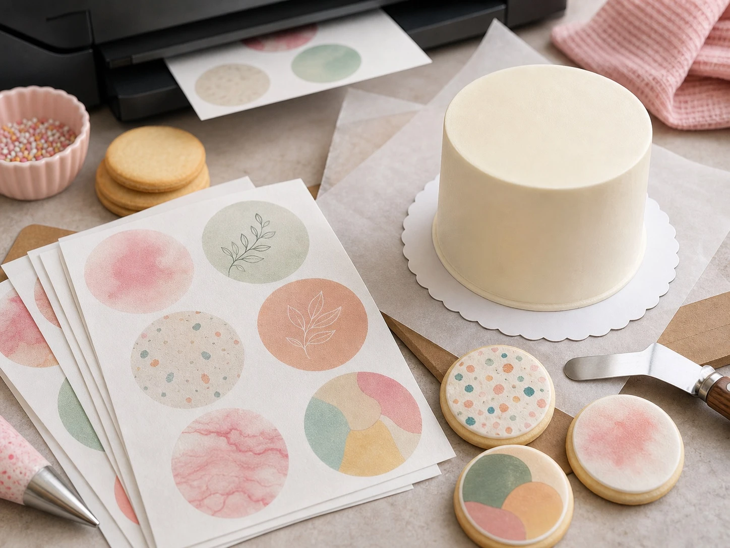Detail personalisasi edible print